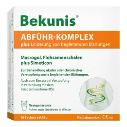 Bekunis laksatiivinen kompleksi plus jauhe, 10X9,15 g