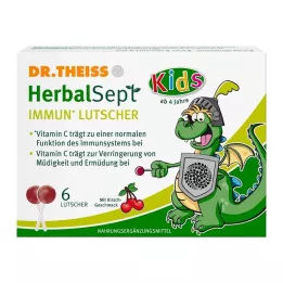 DR.THEISS HerbalSept Immun Lollipops Kids D NEM 6 kpl karkkeja, 6 kpl