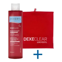 Dexeryl Dexeclear vaahtoava puhdistusgeeli epäpuhtaalle iholle, 200 ml