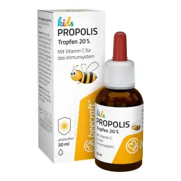 Beecraft Kids Propolis luomutipat 20% plus C-vitamiini, 30 ml