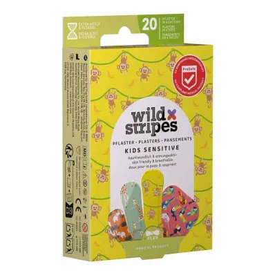 Wild Stripes Kids herkät Jungle Vibe -laastarit, 20 kpl