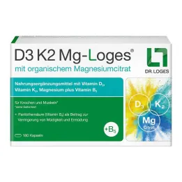 D3 K2 MG-Loges kapselit, 180 kpl
