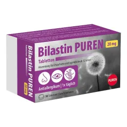 Bilastin Puren 20 mg tabletit, 50 kpl
