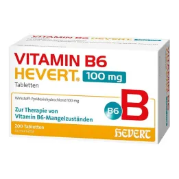 B6-vitamiini Hevert 100 mg tabletit, 200 kpl
