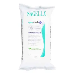 Sagella hydramed puhdistuspyyhkeet, 15 kpl