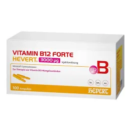 B12-vitamiini Forte Hevert 3000 µg injektioneste, ampulli, 100x2 ml