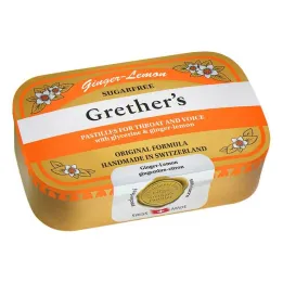 Grethers Ginger Lemon sokeriton, 110 g