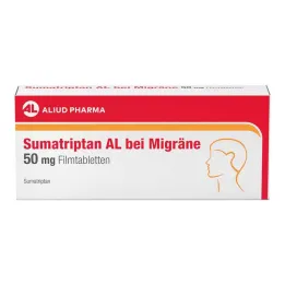 Sumatriptaani AL migreeniin 50 mg kalvopäällysteisiä tabletteja, 2 kpl