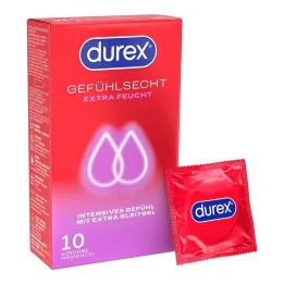 Durex aidon tuntuiset ekstrakosteat kondomit, 10 kpl