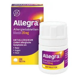 Allegra allergiatabletit 20 mg tabletit purkki, 100 kpl