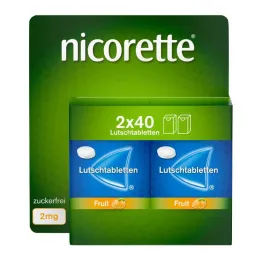 Nicorette Fruit 2 mg puristetut imeskelytabletit, 80 kpl