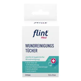 Flint Med haavanpuhdistuspyyhkeet steriilit 12,5x18 cm, 20 kpl