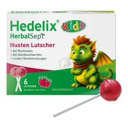 Hedelix Herbalsept Cough Lollipops Kids, 6 kpl