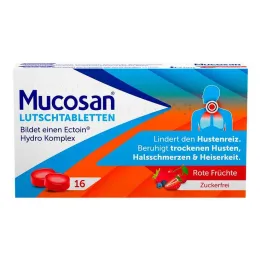 Mucosan pastillit punaiset hedelmät, 16 kpl