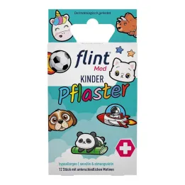 Flint Med lasten laastarit 13x22mm hypoallergeeninen sens., 12 kpl