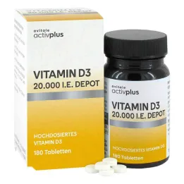 Activplus D3-vitamiini 20 000 IU depot-tabletit (180 kpl)