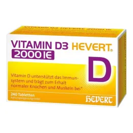 D3-vitamiini Hevert 2000 IU tabletit, 240 kpl