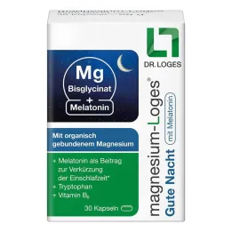 Magnesium Loges Hyvää yötä melatoniinikapseleilla, 30 kpl