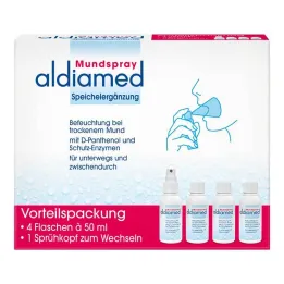 Aldiamed suusuihke sylkilisäaineille, 4x50 ml