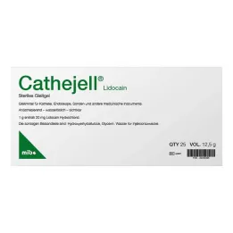 Cathejell Lidocaine steriili voiteluaine Zhs 12,5 g, 25 kpl