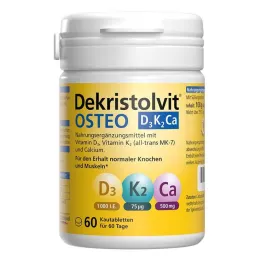 Dekristolvit Osteo D3K2Ca purutabletit, 60 kpl
